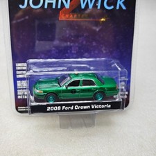Green Light 1:64 John Wick-2008 Ford Crown Victoria Taxi Green Machine Wheel