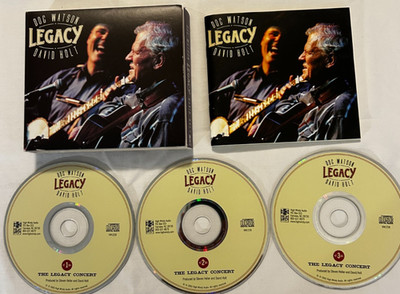 Doc Watson & David Holt - Legacy - 2002 High Windy 3-CD OOP / 70 page book EX/NM