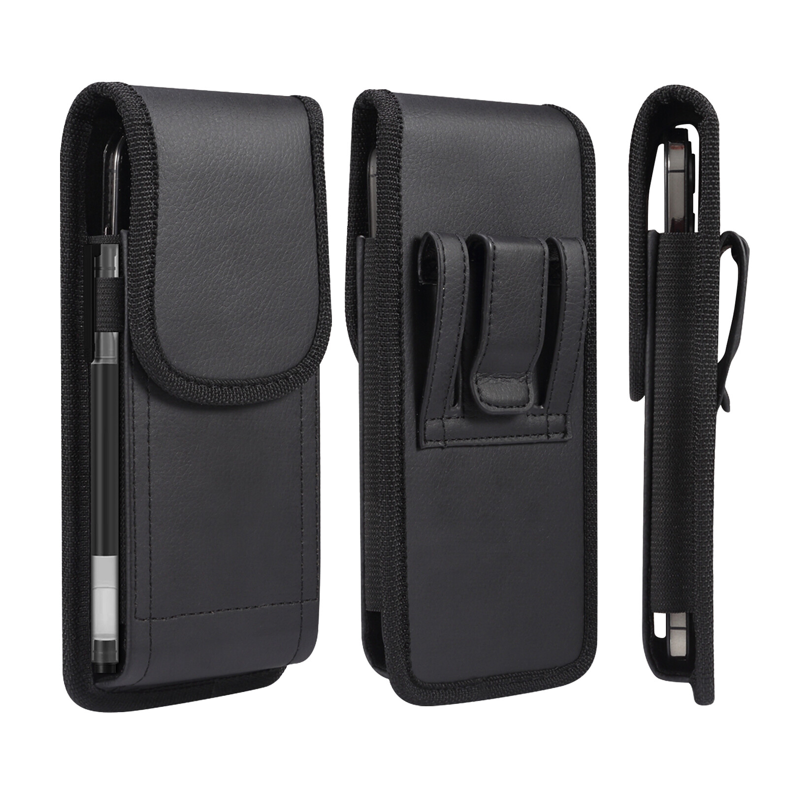 Leather Belt Clip Holster Waist Pouch Case For iphone 16 15 14 13