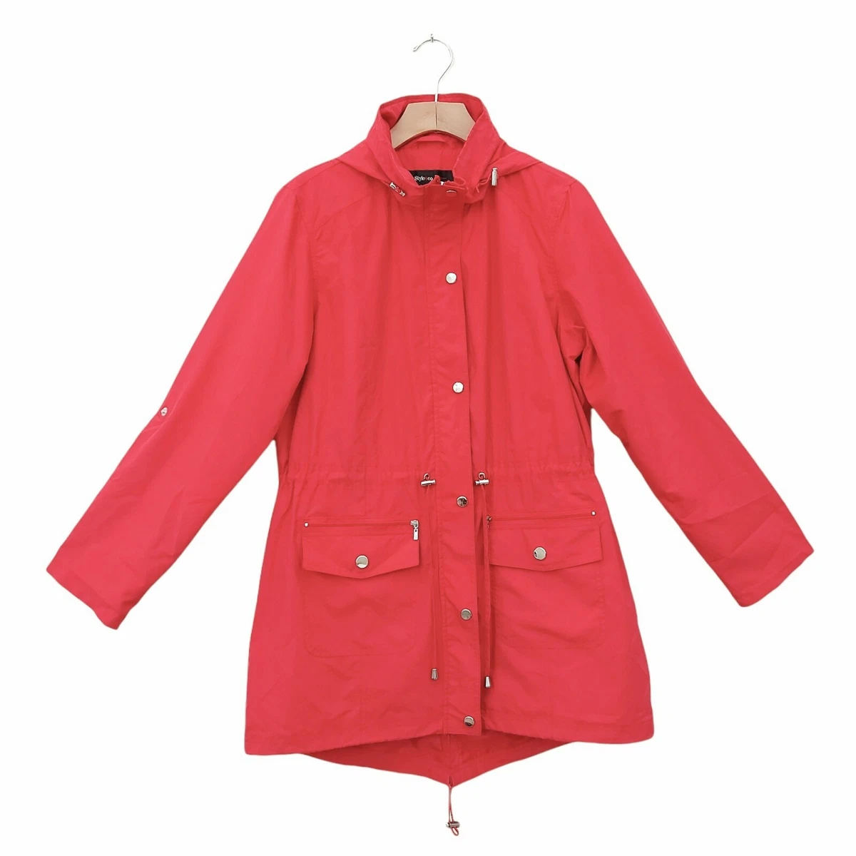 Style and co rain best sale jacket