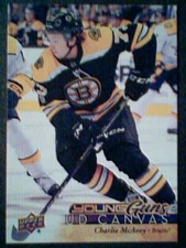 CHARLIE McAVOY  17/18 AUTHENTIC UDS1 CANVAS YOUNG GUNS CARD  SP