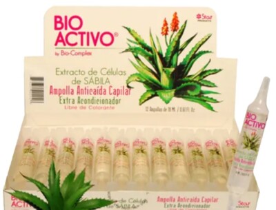 x12 Apolla Anticaida Capilar Anti Hair Loss Ampoule BIO ACTIVO by Bio-Complex