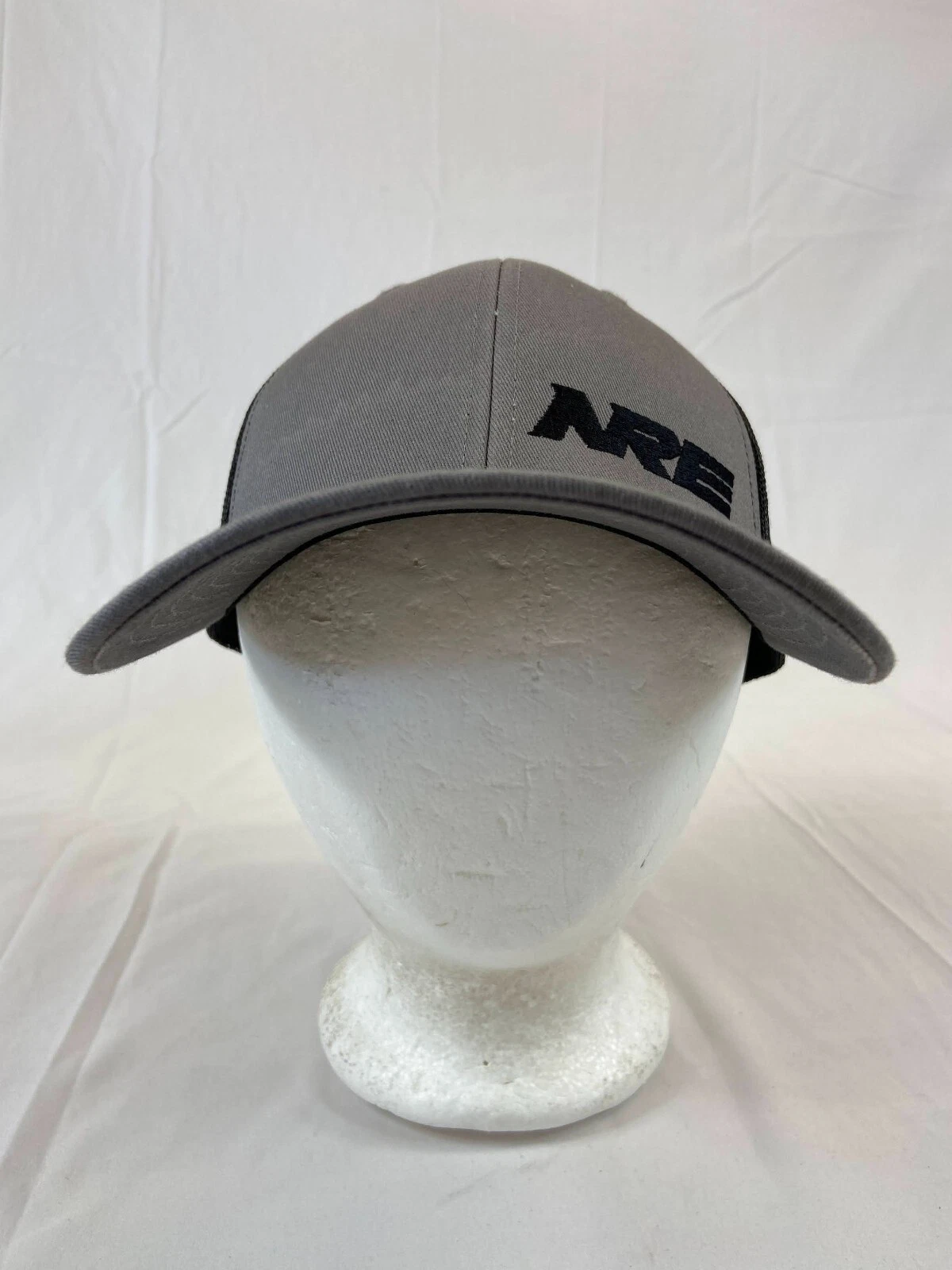 NRE Locomotive Baseball Cap Snapback Hat Mesh Back Gray Adult Size Outdoor Cap