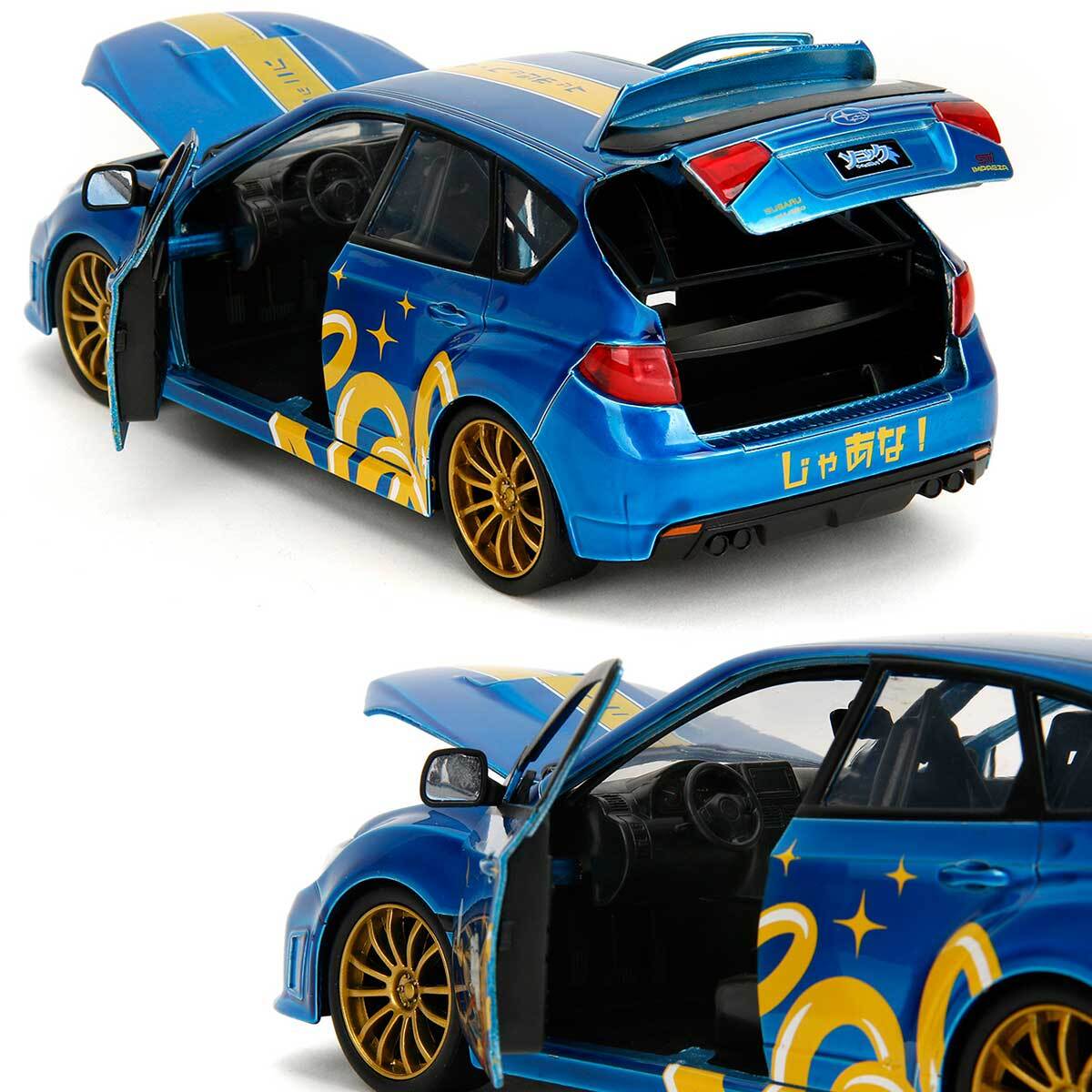 Jada Toys Hollywood Rides: Sonic Hedgehog & Subaru Impreza