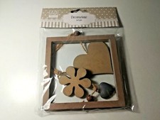 DECORAZIONE IN LEGNO CUORE DECOUPAGE