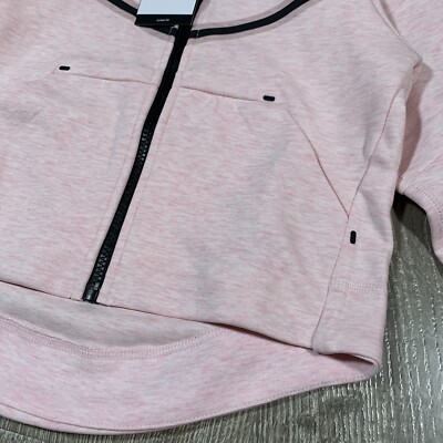 NIKE Girls Tech Pack Full Zip Fleece Hoodie (cz2570-663) PINK, XS