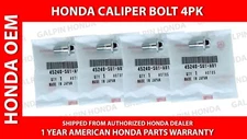 GENUINE OEM HONDA CALIPER BOLT PACK OF 4 - [45240-S01-A01]