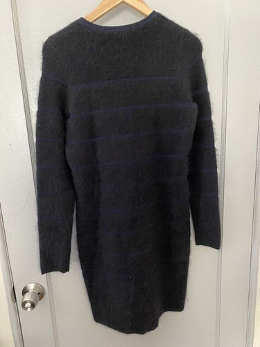 MAJE Blue Angora Sweater Dress Sz 3 - Picture 4 of 4