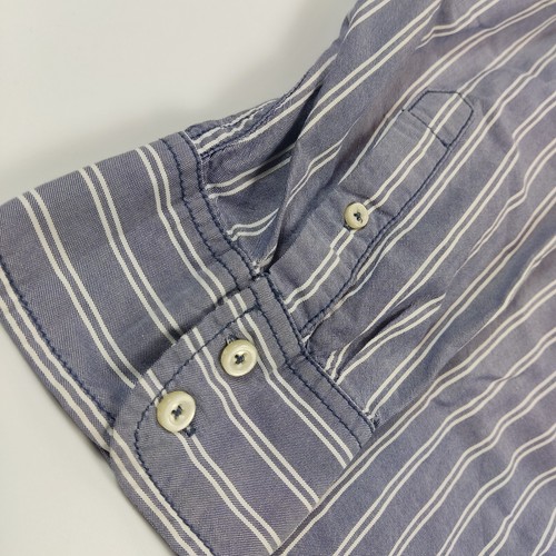 Boden Men's XXL 2XL Blue Striped Long Sleeve Shirt 100% Cotton 50" Chest VGC - Picture 4 of 15