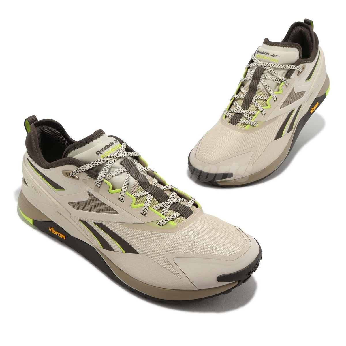 Reebok Nano X3 Adventure Stucco Laser Lime Men Cross Training