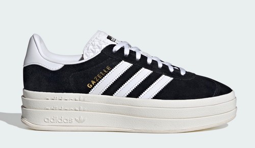 Adidas Gazelle Bold W Core Black White (Women's) HQ6912 Women US size 8.5