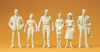 Preiser 45178 Passanten, 6 Unbemalte Figuren, FüR Lgb, 1:22,5