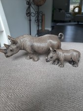 Schleich Black Rhinoceros Set