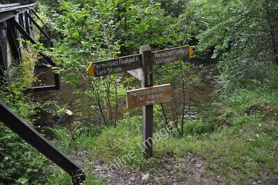 Photo 12x8 Exmoor : Riverside Signpost Hawkridge A signpost with direction c2010