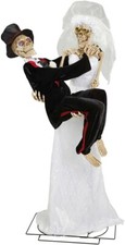 Animated Newly Dead Skeletons Wedding Halloween Props Day Of The Dead Life Size