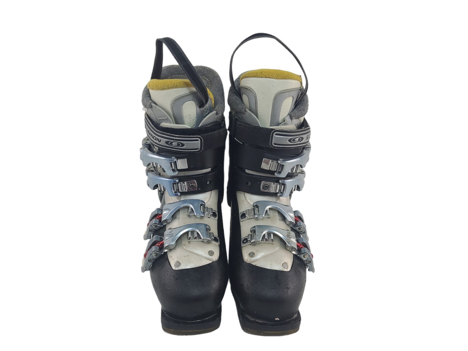 Salomon Performa Stivali da sci marroni bianchi blu navy Mondopoint 23 5