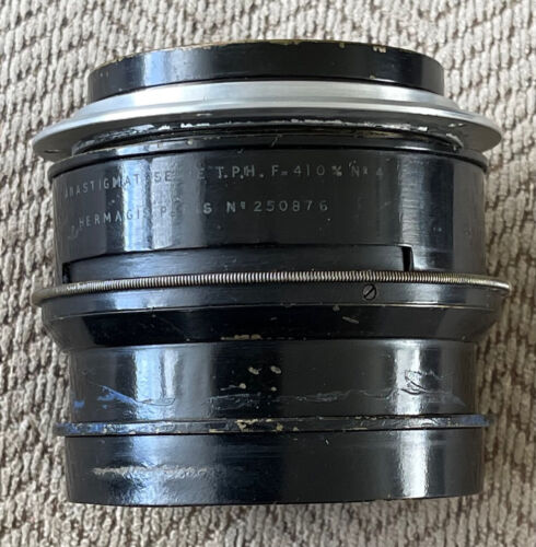 Historic Antique Hermagis Paris Brass Lens Anastigmat Serie TPH  F=410mm No.4 - 第 1/13 張圖片