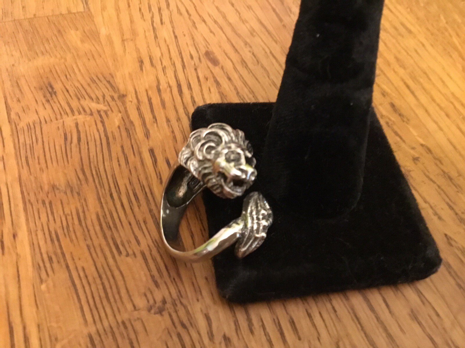 800 silver Lion wrap Ring - image 2