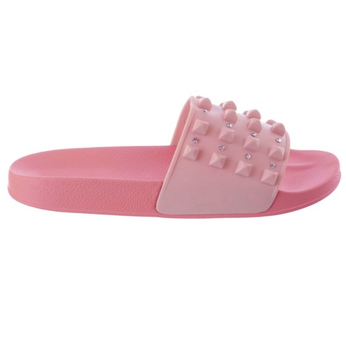 Sandalias Goma Chanclas Tachuelas Zapatos Rosa Pantuflas Suecos Rose  Zapatilla | eBay