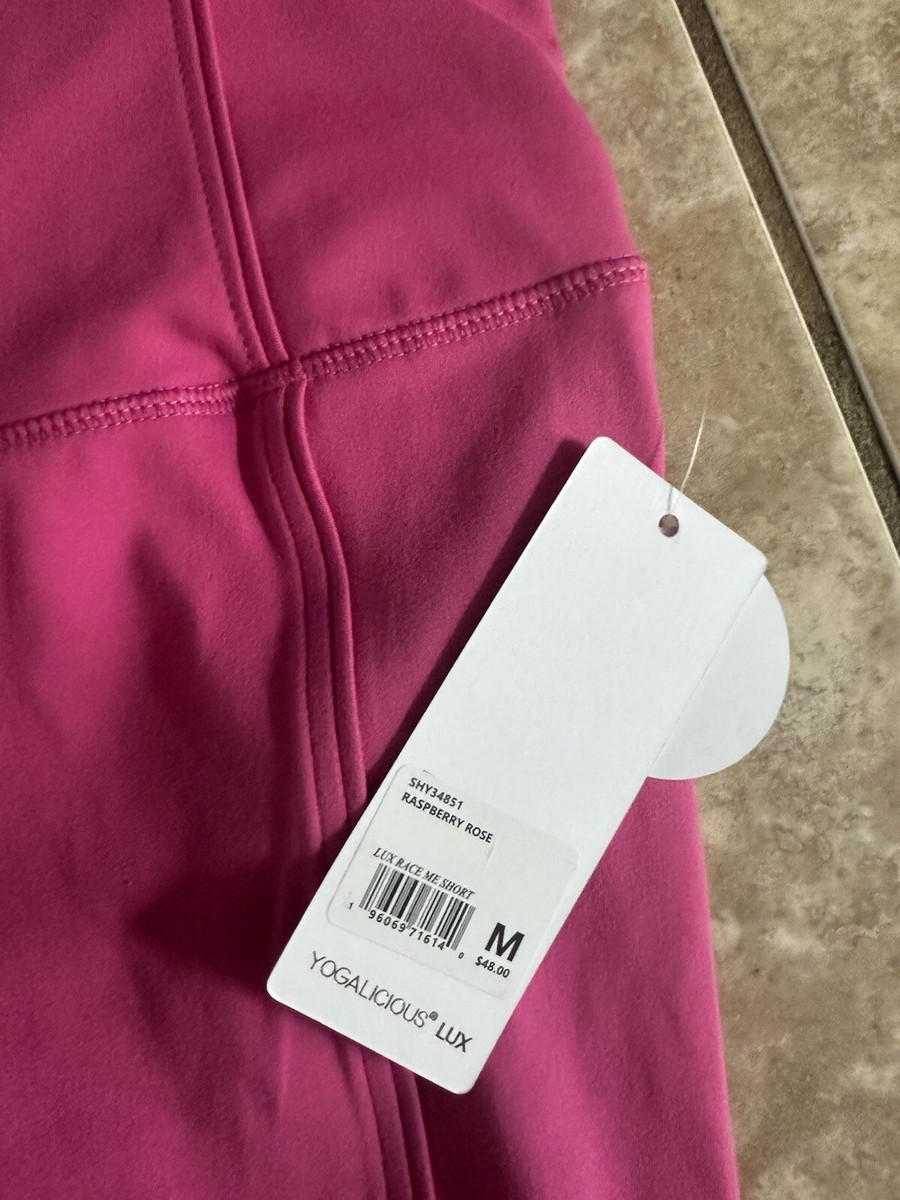 Ensemble Yogalicious Deux Pièces Taille L – Shorts Framboise, Tenue Activewear Femme