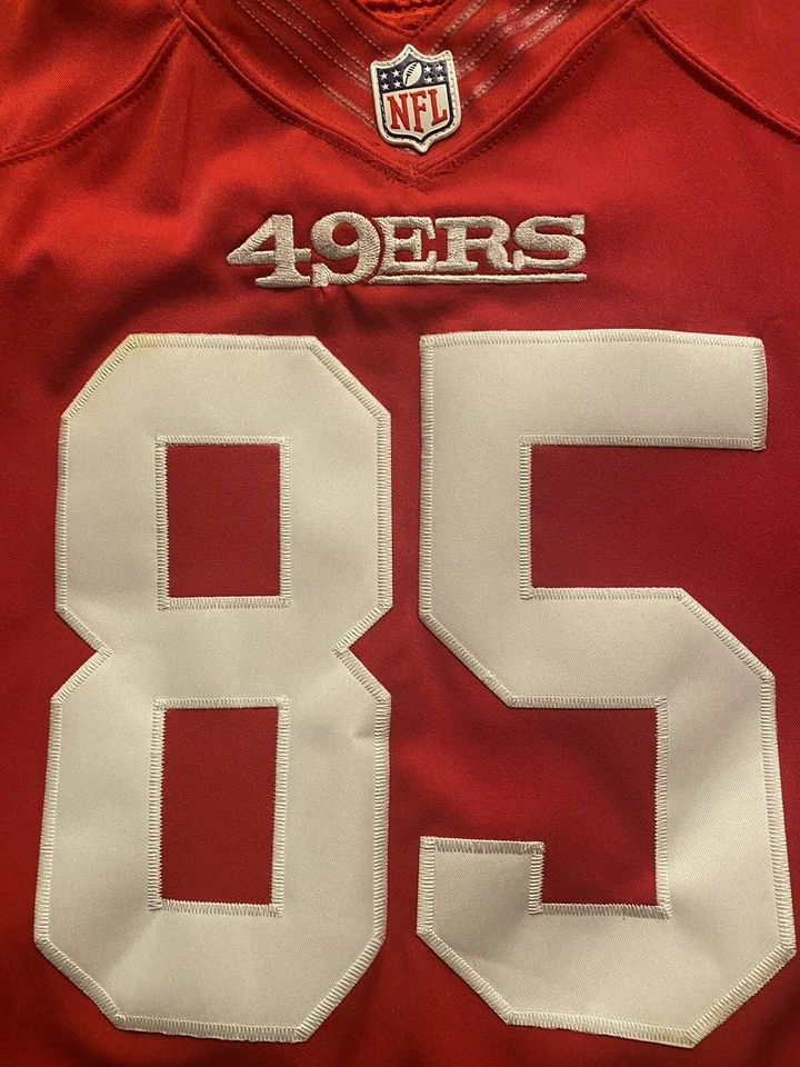 Футболка игроков Nike San Francisco 49ers Vernon Davis 85 NFL новая с ценниками размер 48 - Изображение 2 из 4
