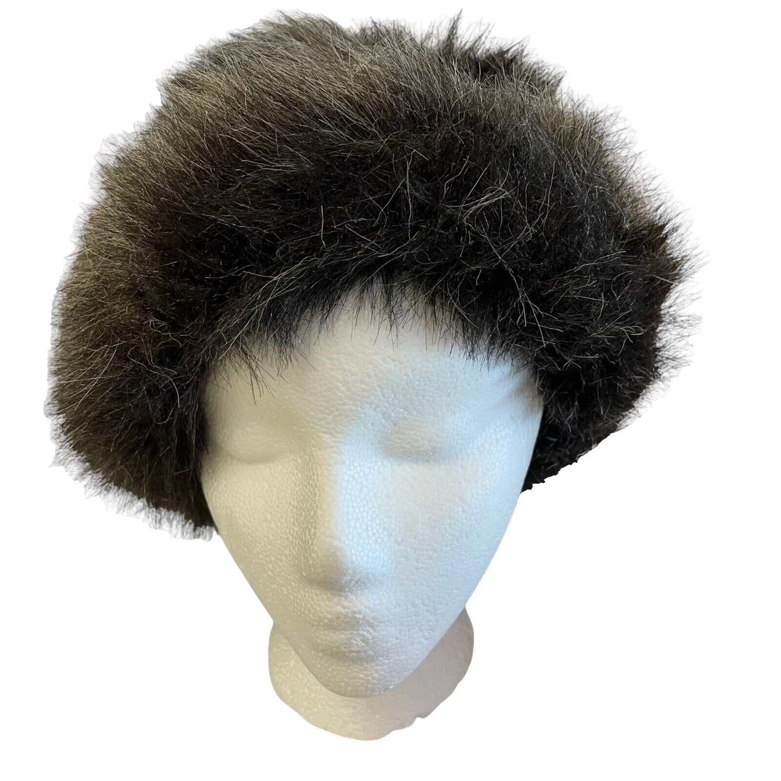 Sombreros vintage Marrón Sombrero de Piel Sintética para Mujeres