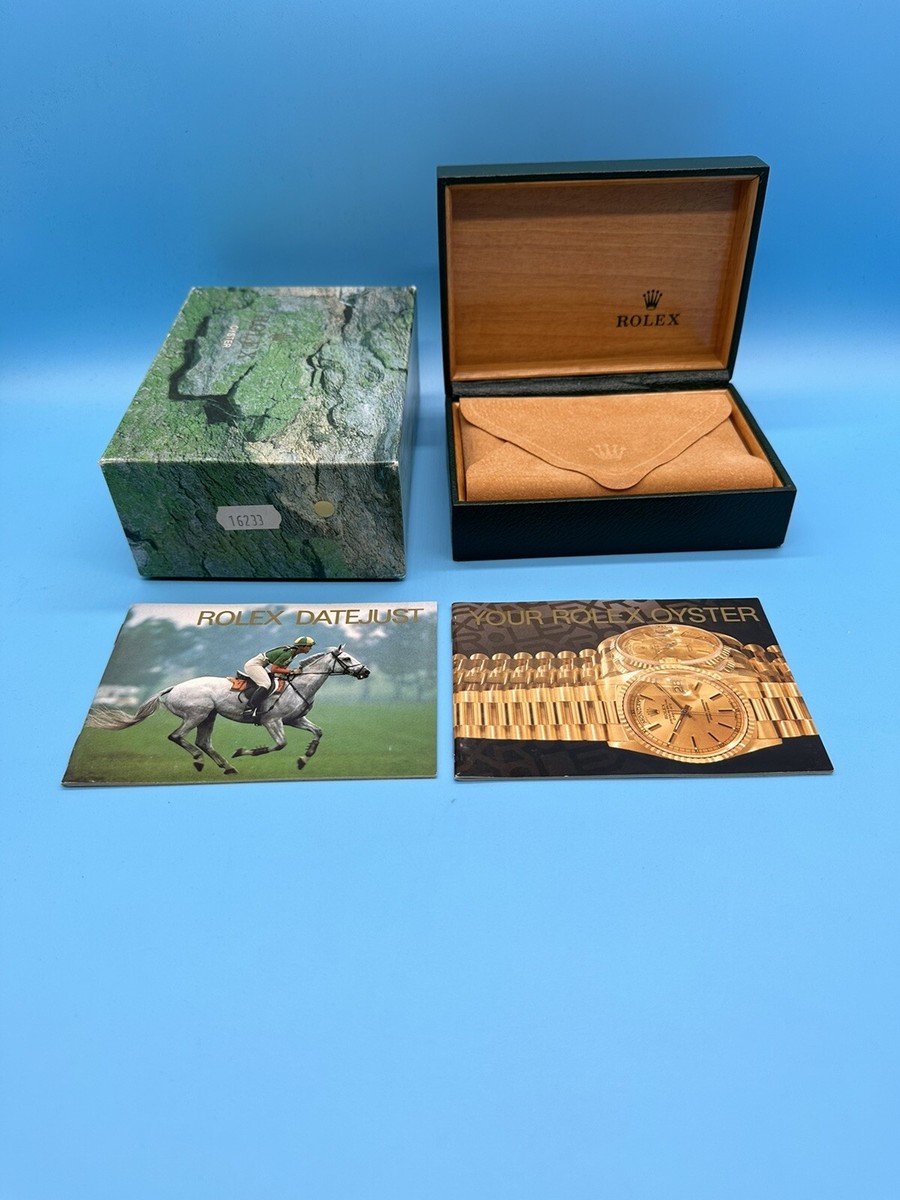 Rolex Box Booklet Set For Datejust 16233 From 1990