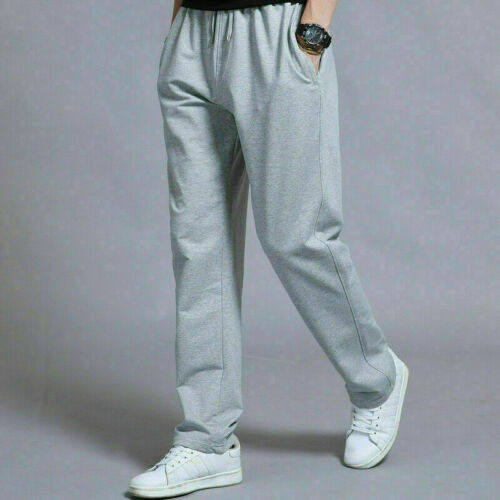 Men's Fleece Jogging Bottoms With Pockets, Open Hem, Comfortable & Stretchy UK - Bild 9 von 10
