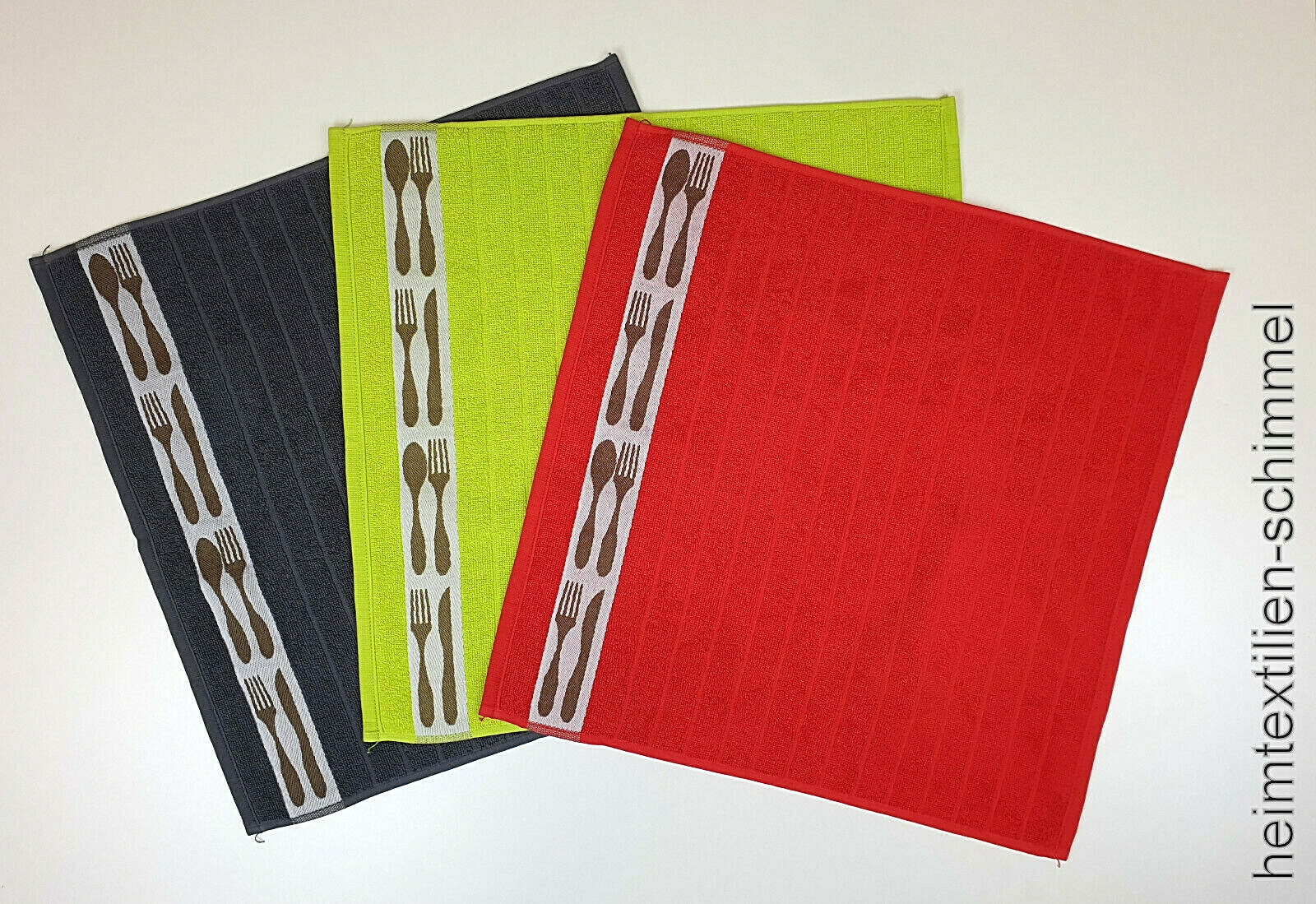 Geschirrtuch Küchenhandtuch Küchentuch Frottee Handtuch Küche Zubehör Baumwolle