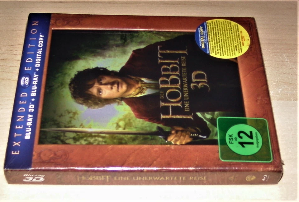 DER HOBBIT EINE UNERWARTETE REISE EXTENDED EDITION 3D BLU RAY + BLU RAY NEU OVP - Bild 4 von 4