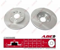 2X ABE C3X036ABE-P Bremsscheibe FüR Chevrolet Opel Saab