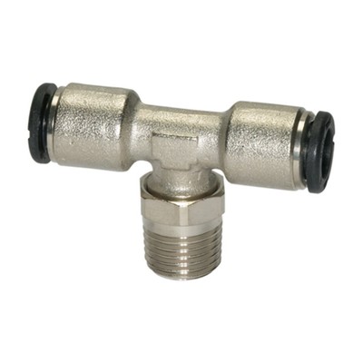 Riegler T-Steckverschraubung »click-clock « drehbar R 1/4 außen Ã˜ 10 mm
