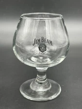 Jim Beam Kentucky Bourbon Whiskey Stemmed Snifter Glass 4"