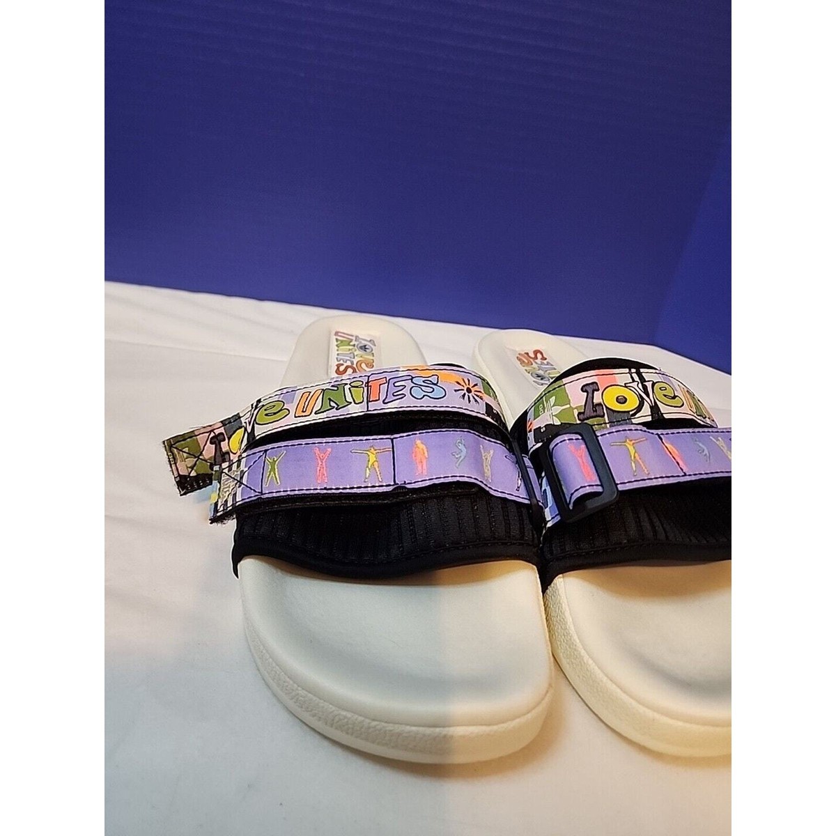 Adidas Adilette Sandal 2.0 Pride Slides Off White GW2411 Love