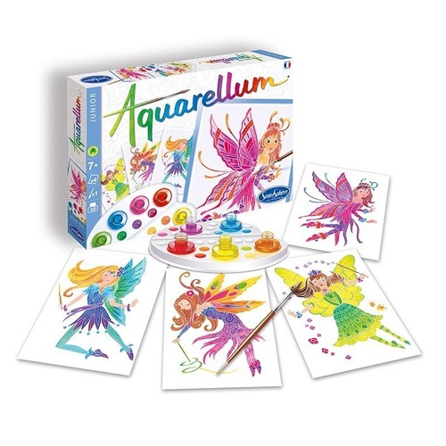 SentoSphère Aquarellum Glamour Girls | Kit Peinture Aquarelle Magique | 3 Tableaux | Dès 7 Ans | Made In France