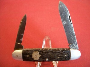 Rare Utica Vintage Aluminum Bolster Feather Weight Girl Scout Pocket Knife,