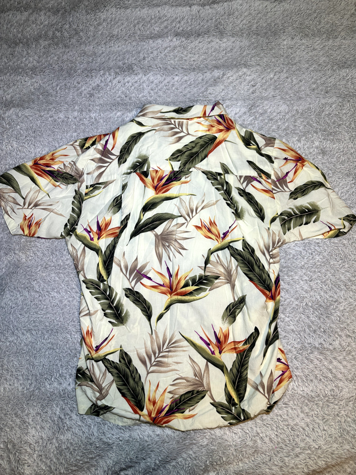 Vintage Paradise Found Extra Large XL Floral Hawaiian Shirt Short Sleeve