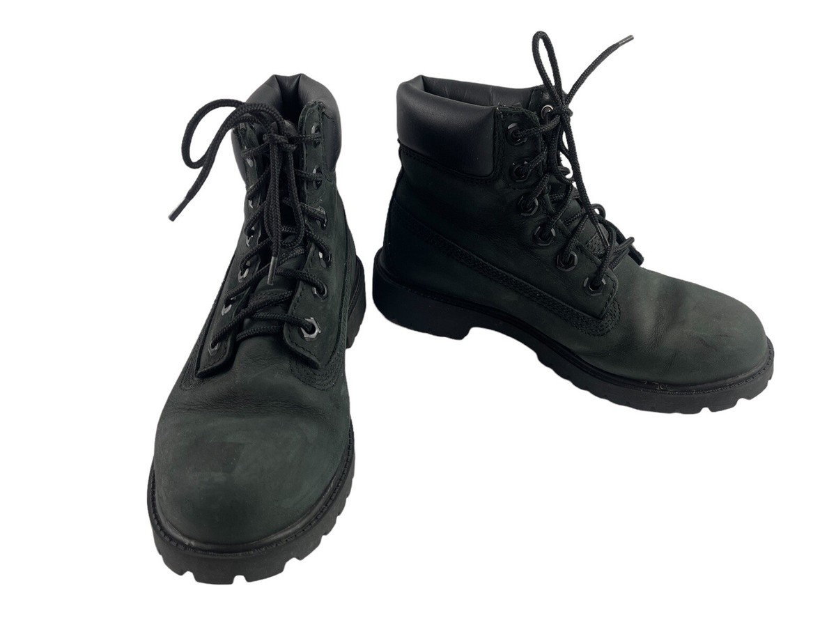 Timberland Premium Boots Toddler Kids Boys M Shoes Black Waterproof Ankle