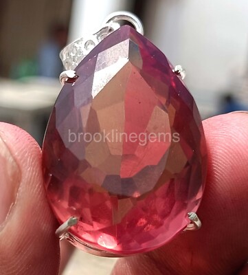 80 Ct Pear Cut Natural Alexandrite color-changing Pendant EGL Loose Gems 5ADP