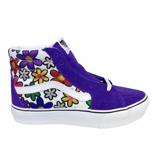 New VANS Sk8-Hi Platform 2 (Glitter Daisies) Rainbow White Purple Skate  Shoe | eBay