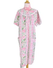 NWT Vintage 90s Basic Edition Floral Button Up Coquette Nightgown Size Medium