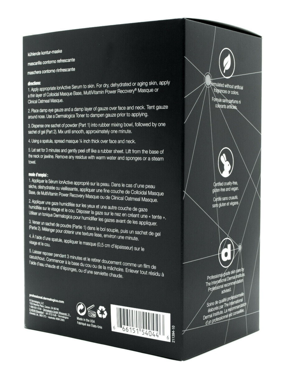 Masque Contour Des Yeux Dermalogica Pro - Gel Rafraîchissant, 3 Sachets Individuels