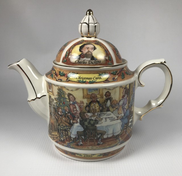 Vintage 1995 Sadler A Christmas Carol Charles Dickens Teapot eBay