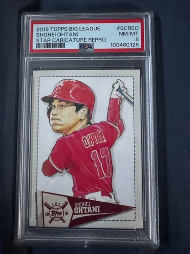 shohei ohtani baseball card graded psa 8