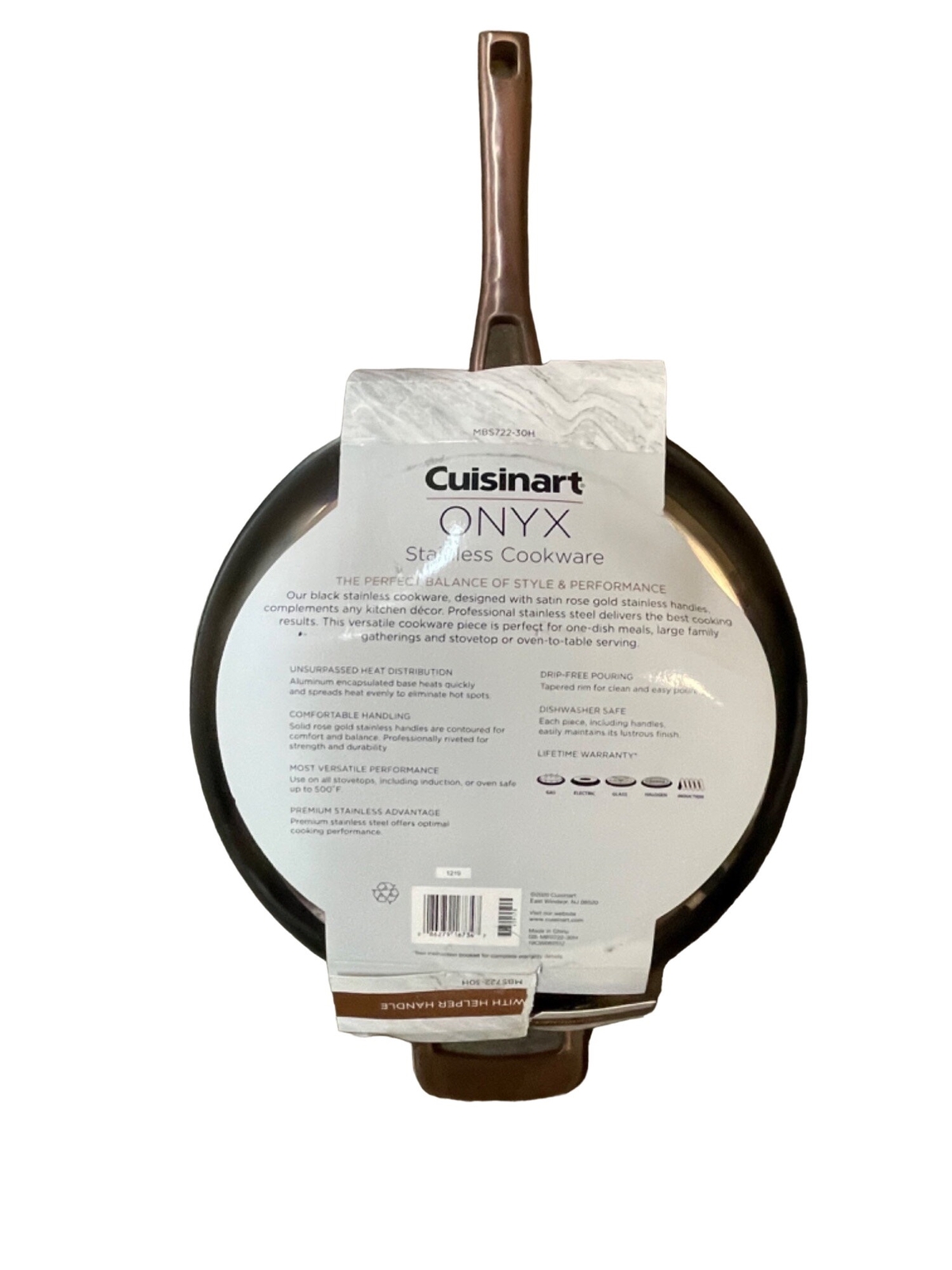 Cuisinart Onyx 12″ Skillet with Helper Handle NEW eBay