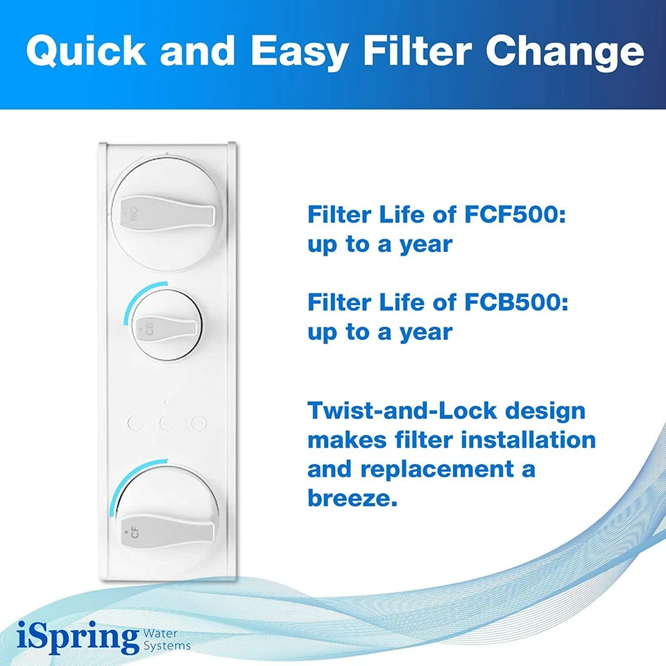iSpring F2-RO500 1Year Filter Replacement Set for Tankless Reverse Osmosis Sytem - Image 3 of 4