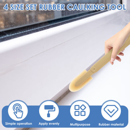 Silicone Caulk Finishing Tool 4 Sizes Caulking Applicator Spatula Reusable guIxh