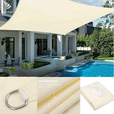 Large Waterproof Sunshade Sail Awning for Outdoor Garden & Patio Camping