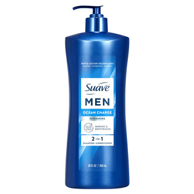 Suave Men 2-in-1 Ocean Charge Shampoo and Conditioner 28 fl oz