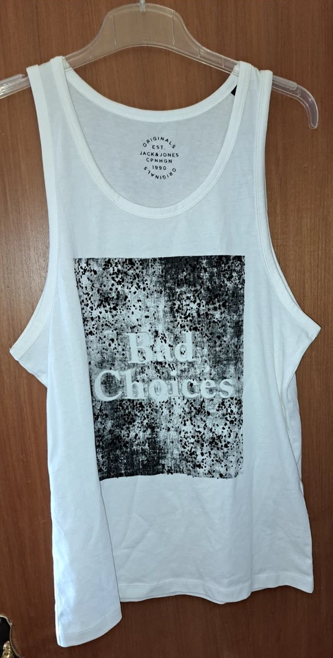 Jack & Jones Herren Tanktop Shirt cremeweiß Gr. L - Bild 1 von 4